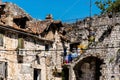 Old ruined habitable house