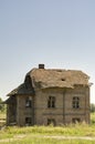 Old ruined house made of bricks Royalty Free Stock Photo