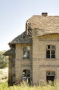 Old ruined house made of bricks Royalty Free Stock Photo