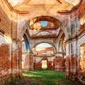 Old Ruined Orthodox Church Of The St. Nicholas In Village Lenino