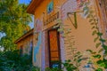 Old and ruined railway station in Szeged on a sunny day Royalty Free Stock Photo