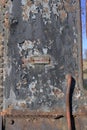 old ruined steam locomotive detail close up Royalty Free Stock Photo