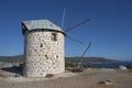 Old ruined windmill in Bodrum Royalty Free Stock Photo