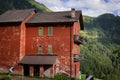 Old ruinous house in the South Tyrolean Alps in Italy