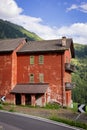 Old ruinous house in the South Tyrolean Alps in Italy