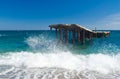 Old ruinous pier. Royalty Free Stock Photo