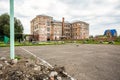 Old ruins of abandoned school