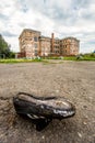 Old ruins of abandoned school