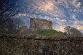 The old Ruins that are Ardrossan Castle which sit high on Canon Hill above the town