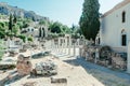 Old ruins of Athens. Amazing architecture of Greece. This is UNESCO WHS. August, 2019
