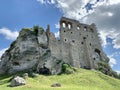 The old ruins of the castle in OgrodÃÂ³w in beautiful Poland. High quality photo