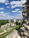 The old ruins of the castle in OgrodÃÂ³w in beautiful Poland. High quality photo