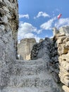 The old ruins of the castle in OgrodÃÂ³w in beautiful Poland. High quality photo