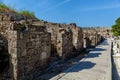 Old ruins of the city of Side Turkey Royalty Free Stock Photo