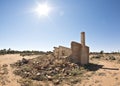 Old ruins and rubble in the sun Royalty Free Stock Photo