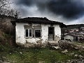 Old haunted house ruin scary Royalty Free Stock Photo