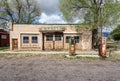 Old run-down service garage in rural Utah, USA