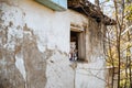 An old run down, weather beaten house that is in need of repair Royalty Free Stock Photo