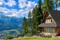 Old rural cottage in the mountains. Royalty Free Stock Photo