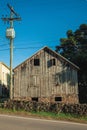 Charming old rural house made of wood Royalty Free Stock Photo