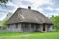 Old rural house with thatched roof Royalty Free Stock Photo