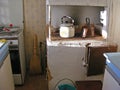 Old rural kichen interior. Royalty Free Stock Photo