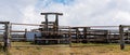 Old Rural Timber Cattle Yards Royalty Free Stock Photo