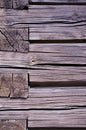 Old rural wooden house log wall Royalty Free Stock Photo