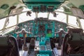 Vintage airplane cockpit Royalty Free Stock Photo