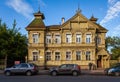 Old Russian architecture. Evening in the old town of Kostroma. Russian province. Russia