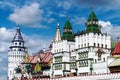 Old Russian architecture of Izmaylovsky Kremlin in Moscow