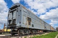 Old russian armored train wagons Royalty Free Stock Photo