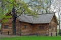 Old Russian house where Peter The Great lived in Royalty Free Stock Photo