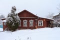 The old Russian house in Zvenigorod, Russia