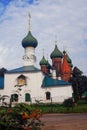 Old Russian orthodox church building. Rowan berries. Royalty Free Stock Photo