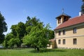 Old russian Philippians monastery in a polish Masuria. Summer, sunny day, blue sky above. Church in Wojnowo. Royalty Free Stock Photo