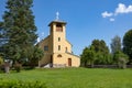 Old russian Philippians monastery in a polish Masuria. Summer, sunny day, blue sky above. Church in Wojnowo. Royalty Free Stock Photo