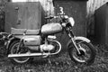 Old Russian Soviet Motorcycle Generic Motorbike Royalty Free Stock Photo