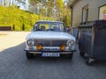 Old Russian or Soviet sedan car Lada front view Royalty Free Stock Photo