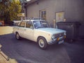 Old Russian or Soviet sedan car Lada side view Royalty Free Stock Photo