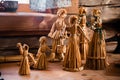 Old Russian toys made of straw Royalty Free Stock Photo