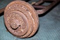 Old rust Barbell Royalty Free Stock Photo