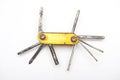 Old rust bicycle repair tools Royalty Free Stock Photo