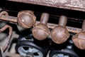 old rust dumbbells Royalty Free Stock Photo