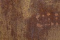 Old Rust textures wall with paint. Perfect background with space Royalty Free Stock Photo