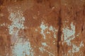 Old Rust textures wall with paint. Perfect background with space Royalty Free Stock Photo