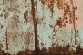 Old Rust textures wall with paint. Perfect background with space Royalty Free Stock Photo