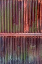 Old rust on zinc wall Royalty Free Stock Photo