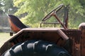 Old, rusted, abandoned tractor Royalty Free Stock Photo