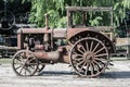 An old, rusted, abandoned tractor. Royalty Free Stock Photo